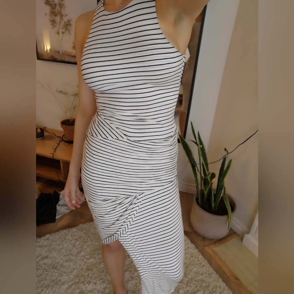 Fitted stripey dress